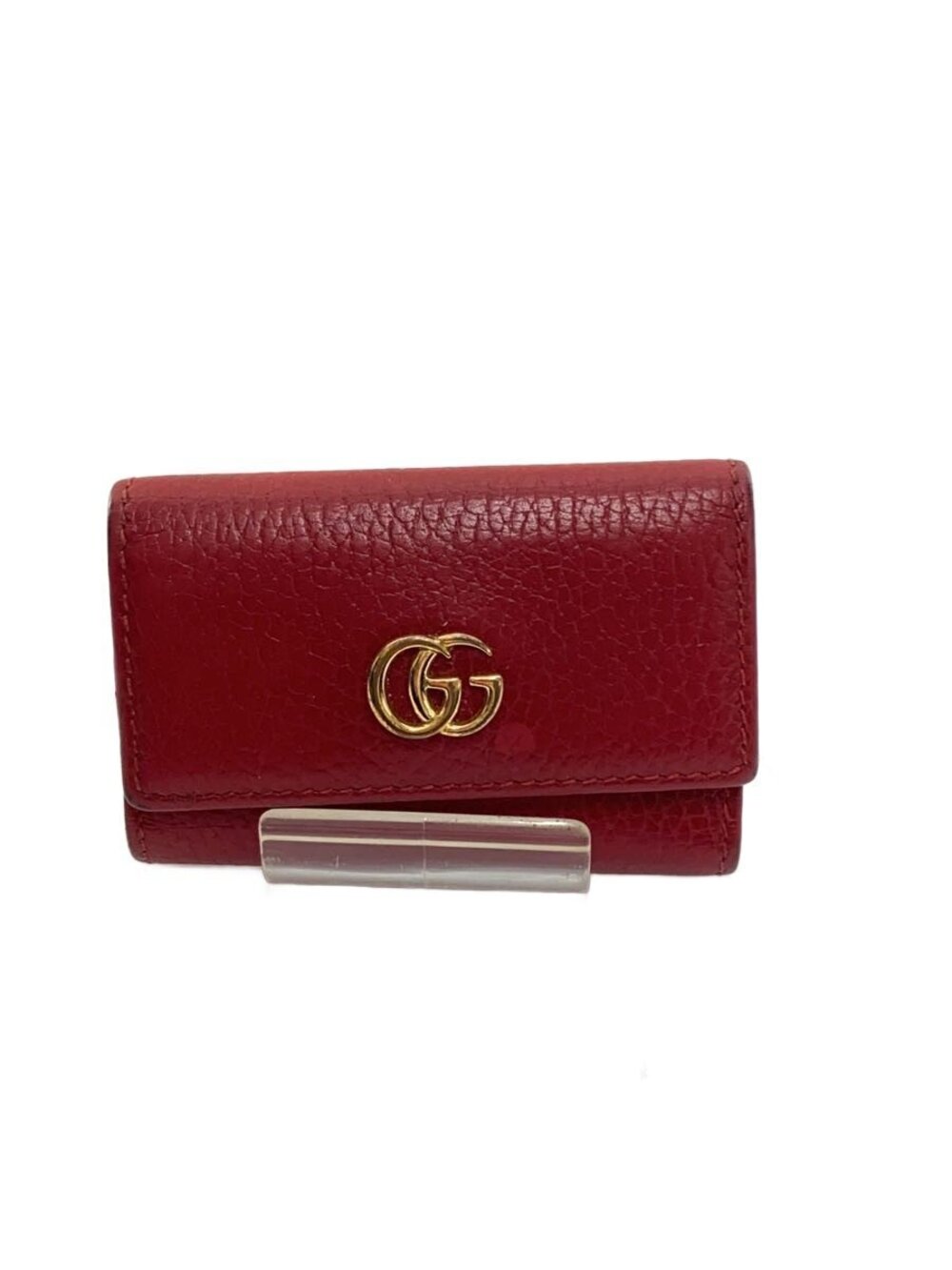 Gucci Key Case Wallet Leather RED